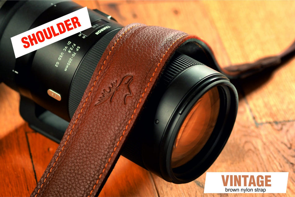 Eddycam Edition 50mm Camera Strap  cognac SHOULDER