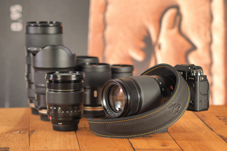 Eddycam Edition 50 mm Camera Strap black seam yellow