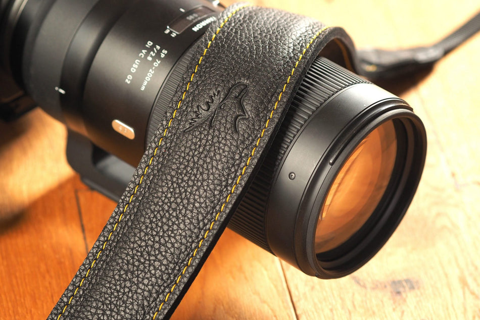 Eddycam Edition 50 mm Camera Strap black seam yellow