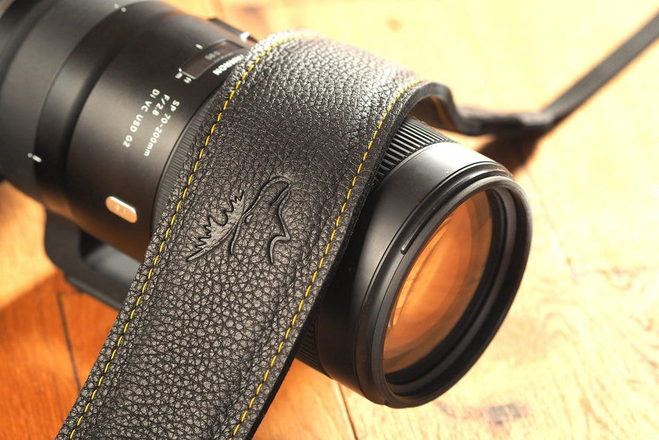 Eddycam 60mm Camera Strap black seam yellow
