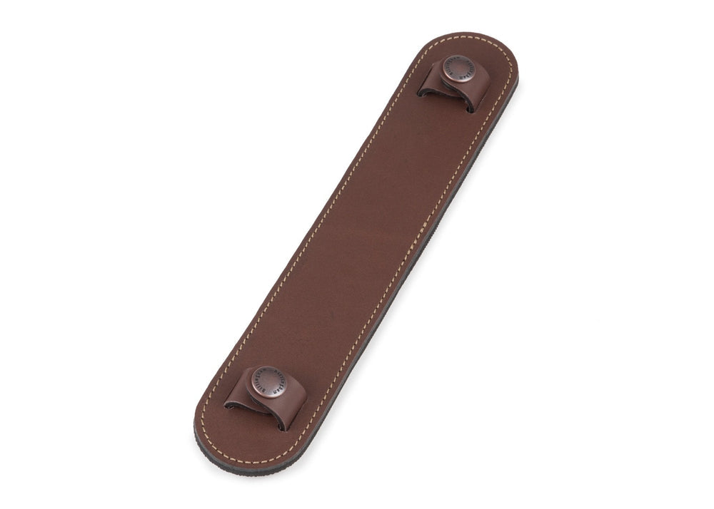 Billingham SP10 Shoulder Pad - Chocolate Leather with Antique Studs-Camera Bag Accessories-Kudos Cameras