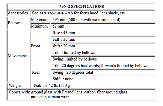 CHAMONIX 45N-2 4x5" View Camera-Large Format Cameras-CHAMONIX