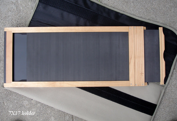CHAMONIX FH717 Film Holder 7x17 (Wooden) with Carbon Fibre Dark Slide - Sheet Film-Film Holders-Kudos Cameras