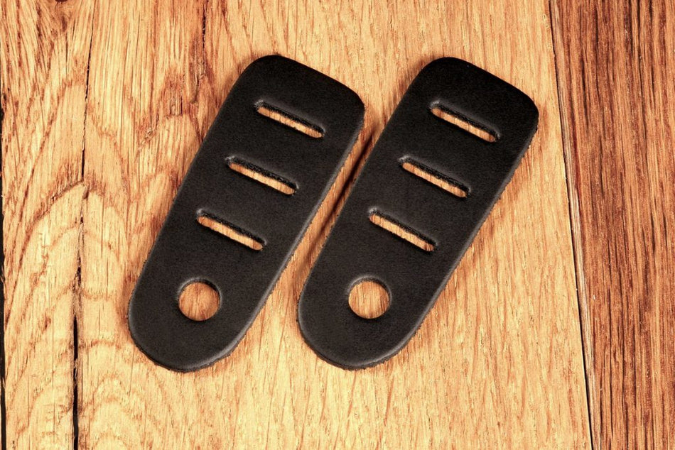 EDDYCAM Elk Leather Camera Protection Pads - Black (2 pack)-Camera Strap Accessory-Eddycam