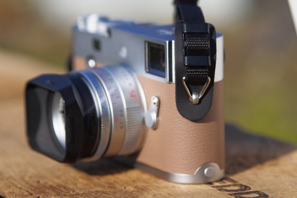 EDDYCAM Elk Leather Camera Protection Pads - Black with Chrome Triangular Rings (2 pack)-Camera Strap Accessory-Eddycam