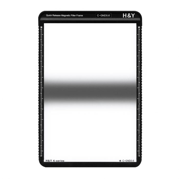 H&Y Filters 100x150mm K-Series Centre Graduated GND0.6 Filter (2-Stop) with Magnetic Filter Frame-100x150 Filters-H&Y Filters