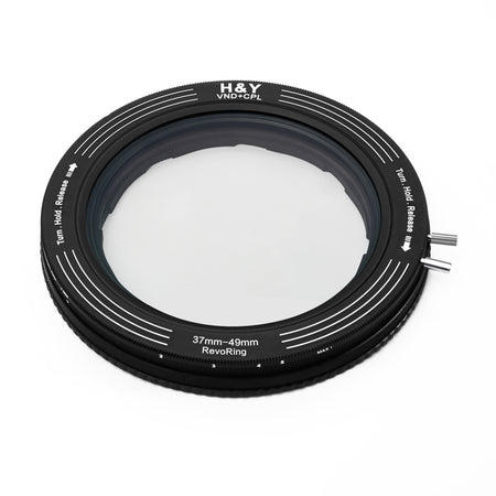 H&Y Filters RevoRing Variable ND3-ND1000 & Circular Polarizer Filter (37-49mm)-Variable Lens Adapter VND+CPL Filter-Kudos Cameras