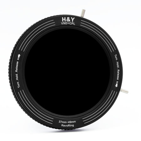 H&Y Filters RevoRing Variable ND3-ND1000 & Circular Polarizer Filter (37-49mm)-Variable Lens Adapter VND+CPL Filter-Kudos Cameras