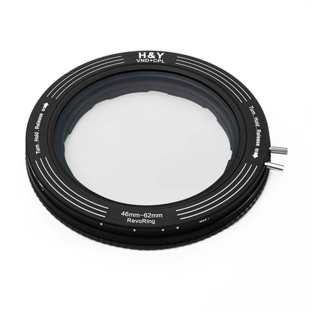 H&Y Filters RevoRing Variable ND3-ND1000 & Circular Polarizer Filter (46-62mm)-Variable Lens Adapter VND+CPL Filter-Kudos Cameras