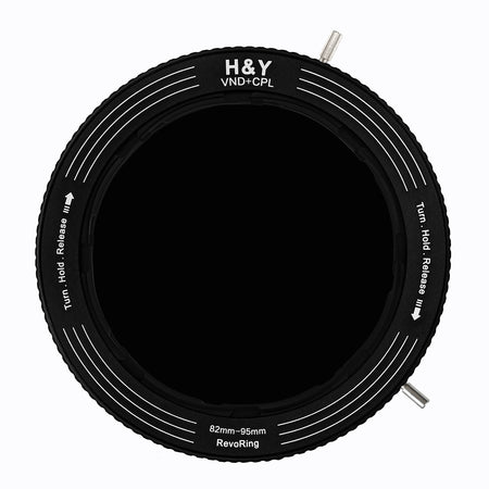 H&Y Filters RevoRing Variable ND3-ND1000 & Circular Polarizer Filter (67-82mm)-Variable Lens Adapter VND+CPL Filter-Kudos Cameras