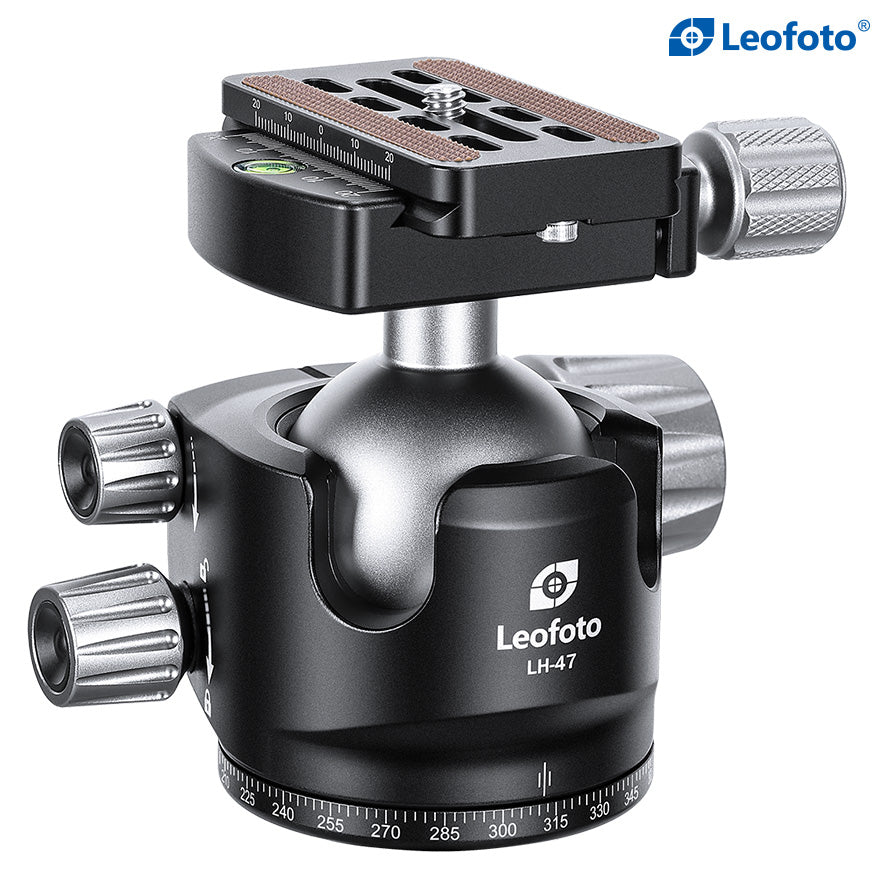 Leofoto LH-47 47mm Low Profile Ball Head with QP-70N Plate