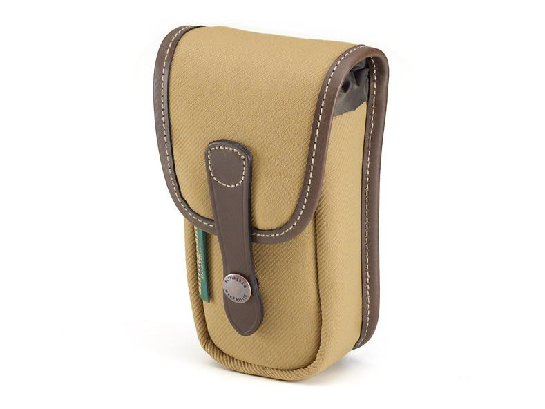 Billingham AVEA 3 End Pocket Pouch - Khaki FibreNyte / Chocolate Leather