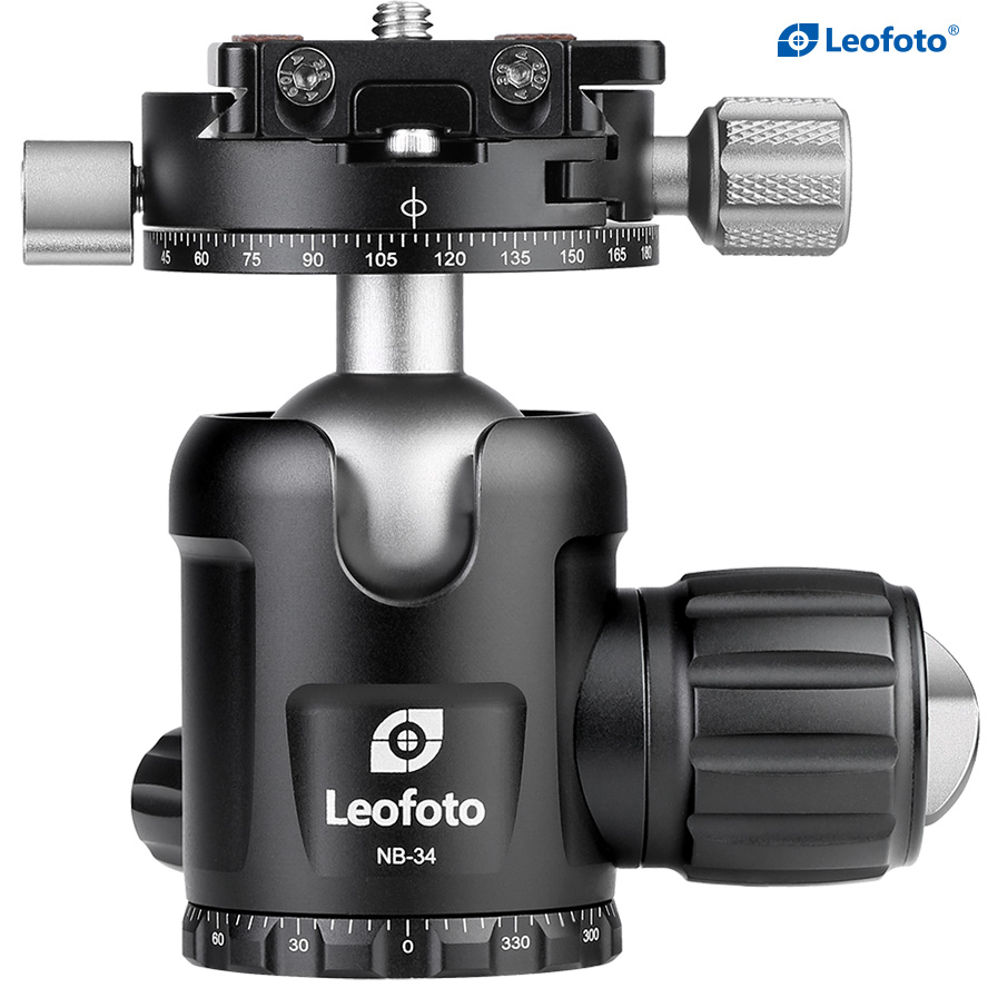 Leofoto NB-34 Pro Ball Head with Panning Clamp and NP-50 Plate