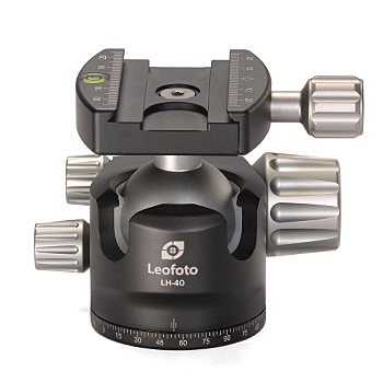 Leofoto LH-40 40mm Low Profile Ball Head with QP-70N Plate