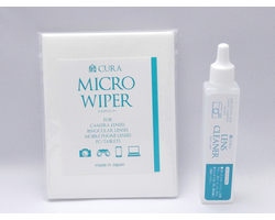 CURA AST-015 Lens Cleaner (15ml) + Wiper (30 sheet) Set