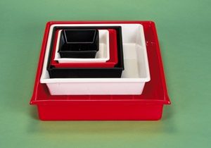 Kaiser Fototechnik 4158 Lab Tray, 20 x 25 cm red