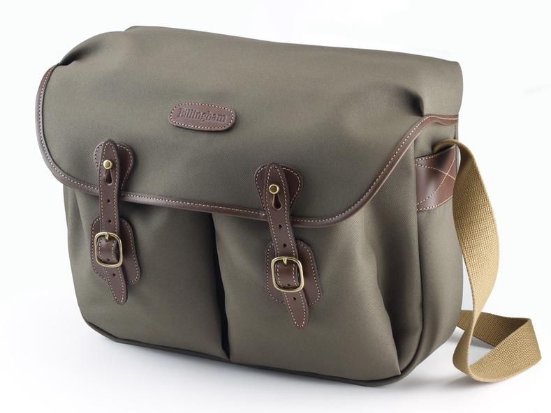 Billingham Hadley Large Camera Bag - Sage FibreNyte / Chocolate Leather