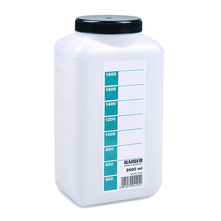 Kaiser Fototechnik 4194 Chemical Storage Bottle, 2000 ml - White-Darkroom Accessories-Kudos Cameras