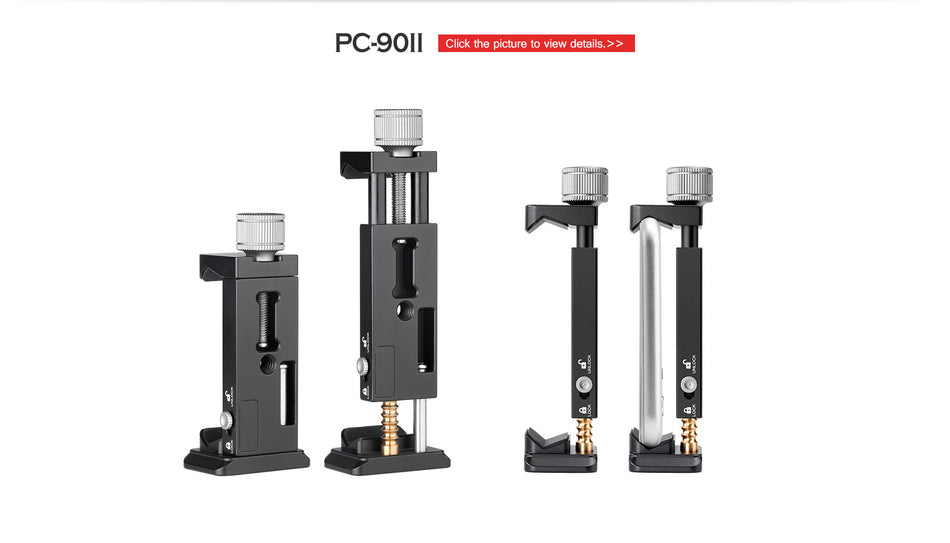 Leofoto PC-90II Phone Holder with DC-12 and MBC-18 Clamp