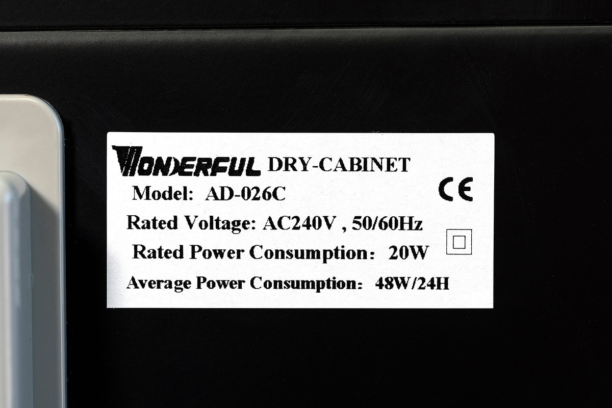 Wonderful AD-026C (23 Litre) Dry Cabinet with Digital Hygrometer-Dry Cabinets-Kudos Cameras